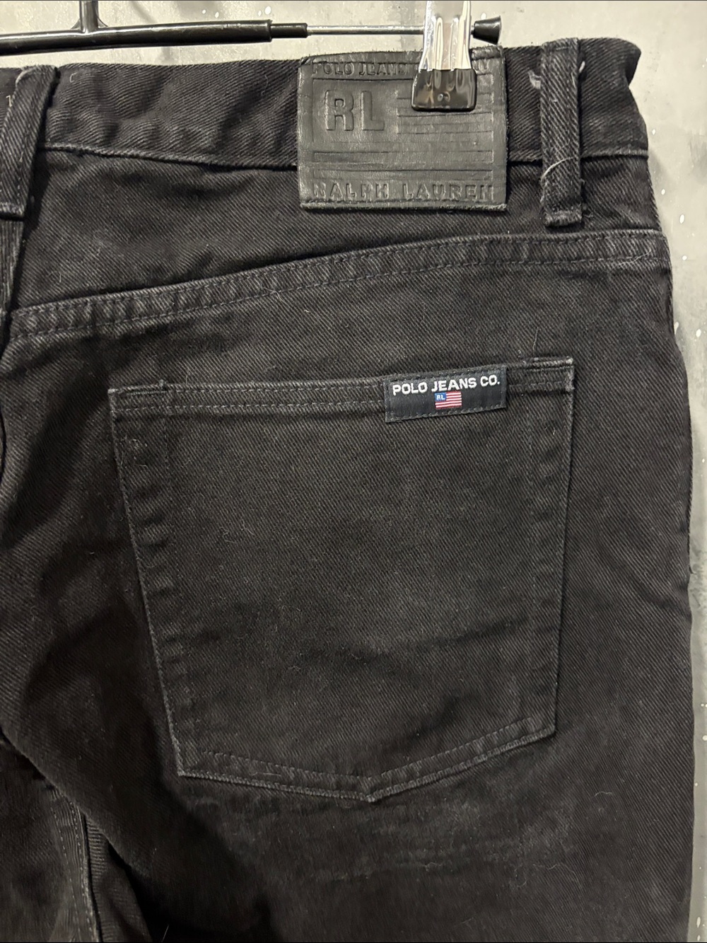 Ralph Lauren Men’s Black Straight Jeans Vintage produced in June 1997 Y2K